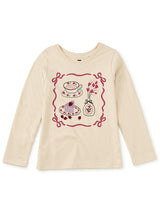 Afternoon Tea Graphic Tee, Almond