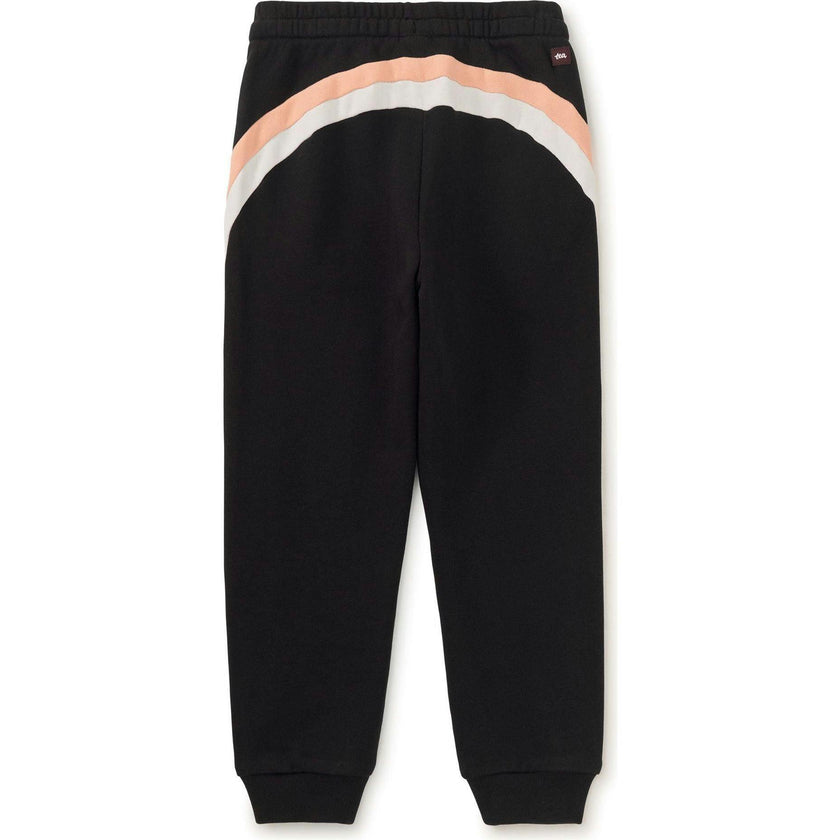 Stripe Easy Fit Joggers, Black