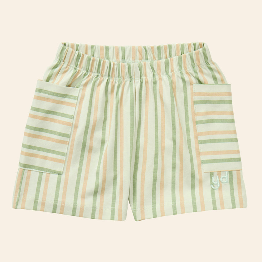Stripe Mix Pocket Shorts