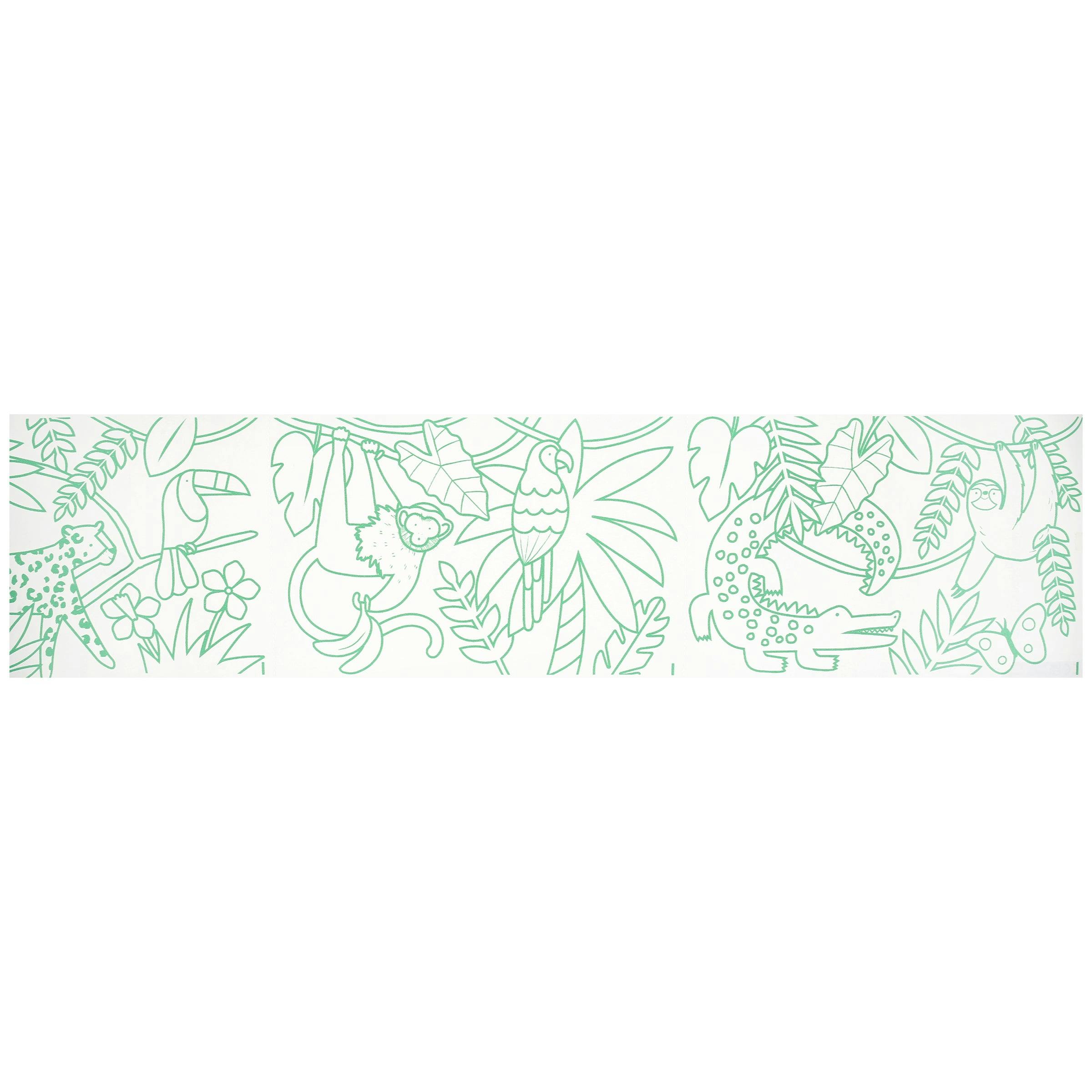 Wild Animals Coloring Roll