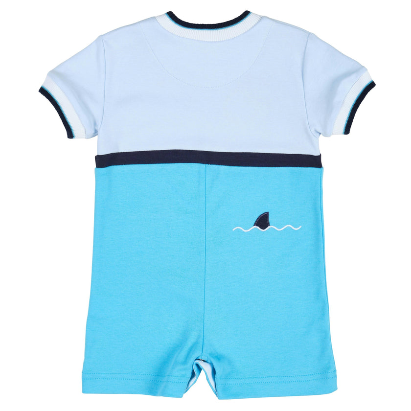 Knit Shortall With Ocean Scene