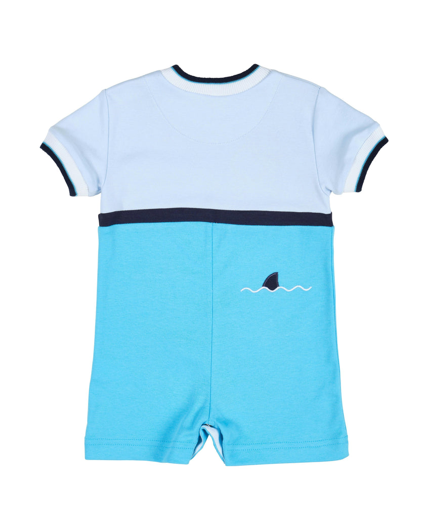 Knit Shortall With Ocean Scene