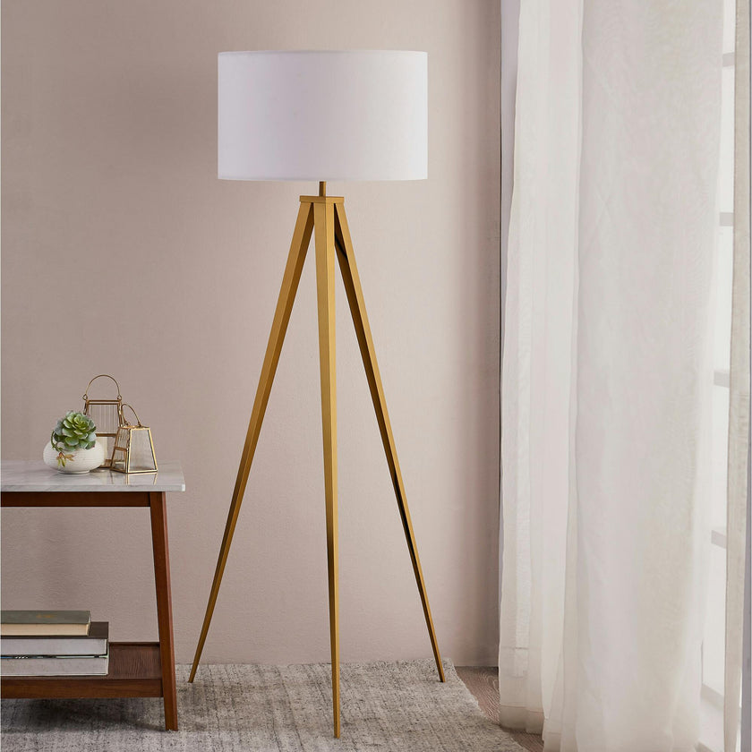 Romanza 62" Postmodern Tripod Floor Lamp with Drum Shade