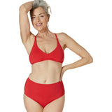The Valencia Bikini Top - Flat - Cherry Red