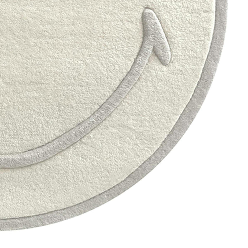 Round Smiley Rug
