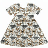 Flutter Shortsleeve Twirl Dress