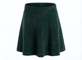 Libba Skirt Dark Green Velour