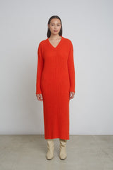 Women's Vera Wide Rib Knit Long Sweater Dress