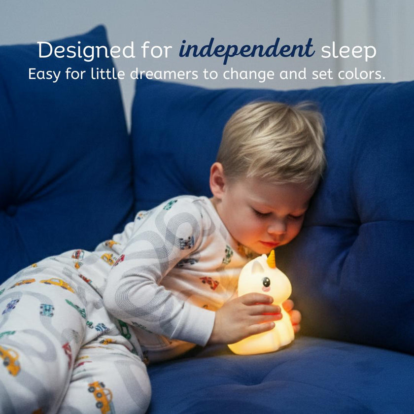 LumiPets® Junior Unicorn - Children's Nursery Touch Night Light