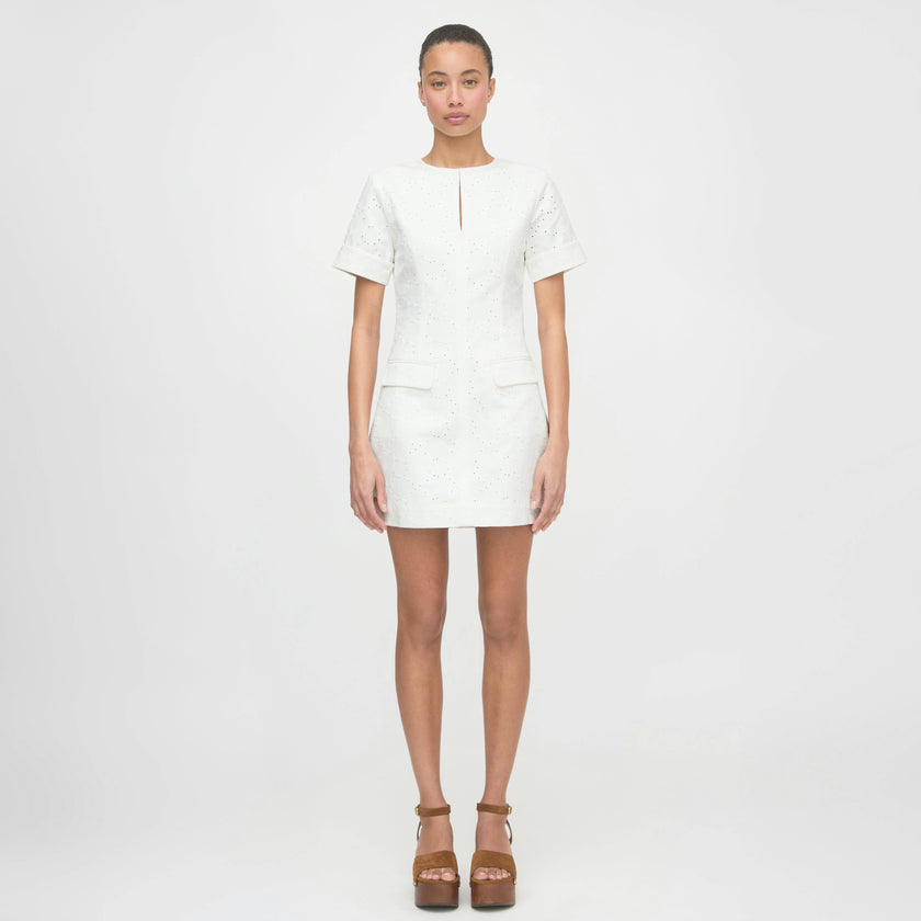 The Renata Dress - Ivory Eyelet
