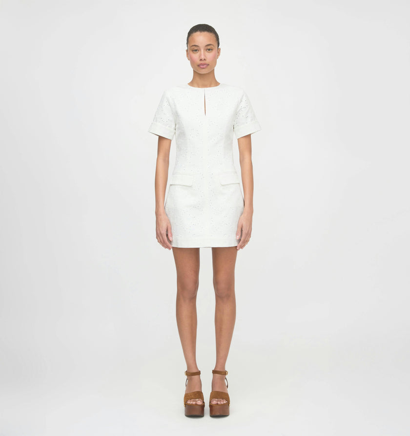 The Renata Dress - Ivory Eyelet