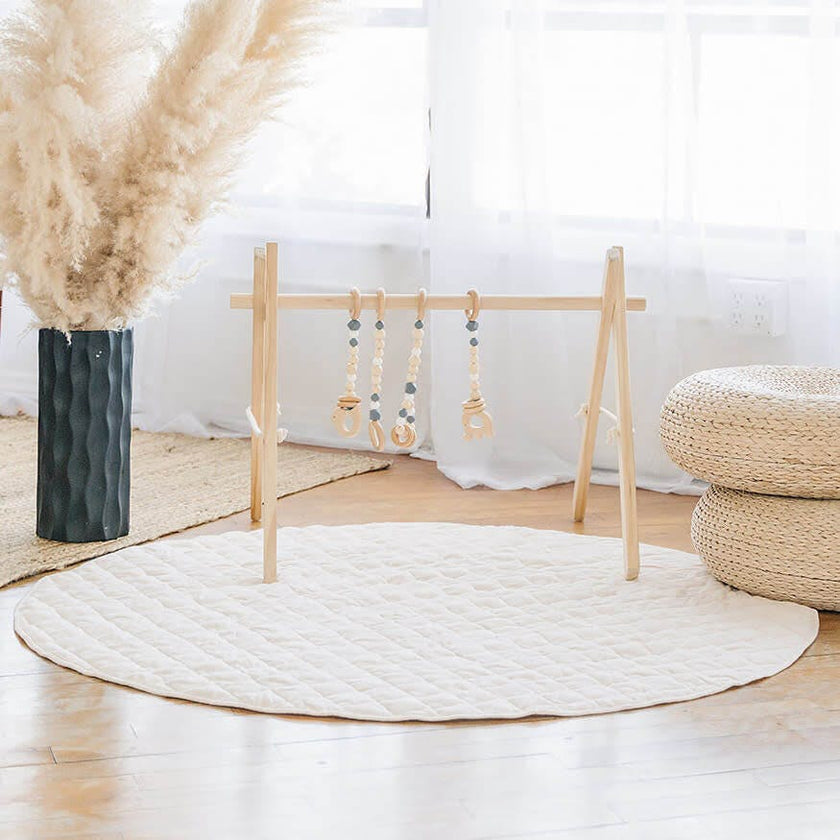 Linen Round Play Mat
