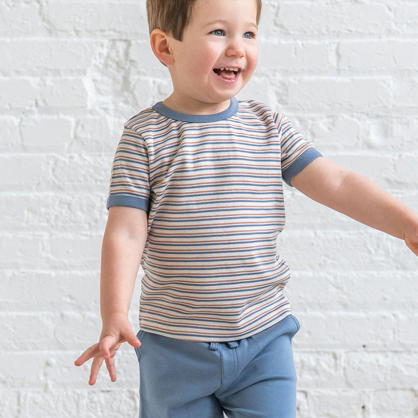 Andy Ringer Tee - Voyage Stripe / Sea + Ridge