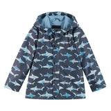 Baby Print Rain Hooded Coat