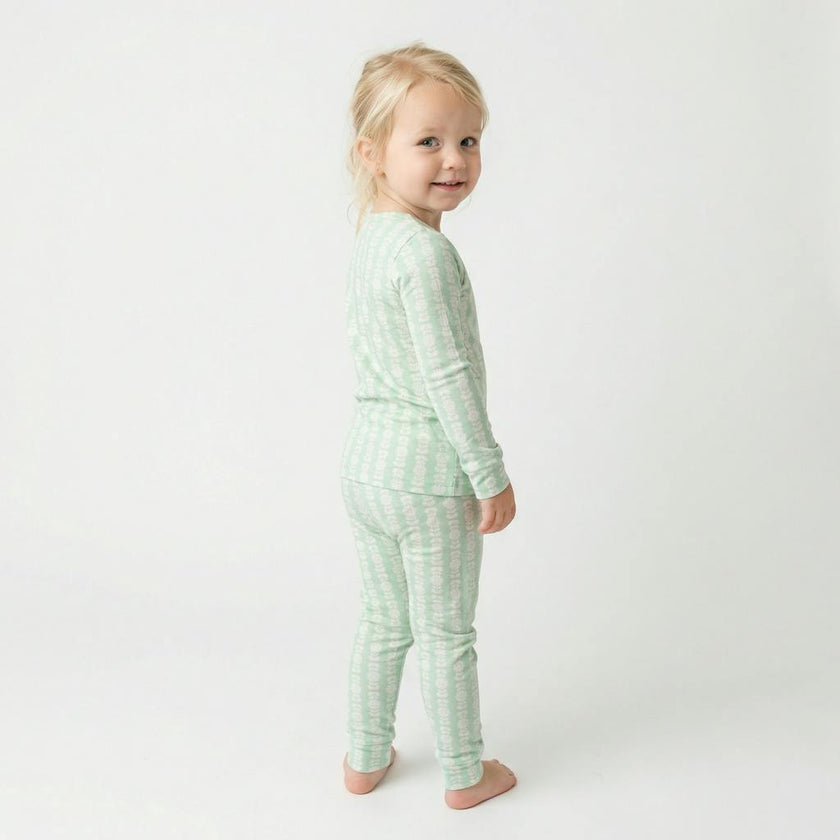 Mint Meadows Bamboo Toddler Pajama Set