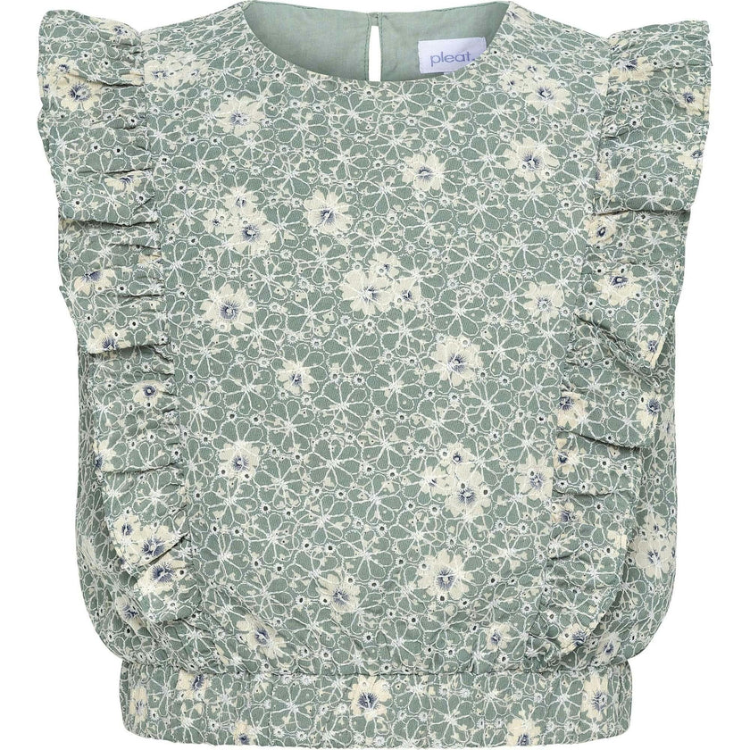 Rowan Top Embroidered Petals