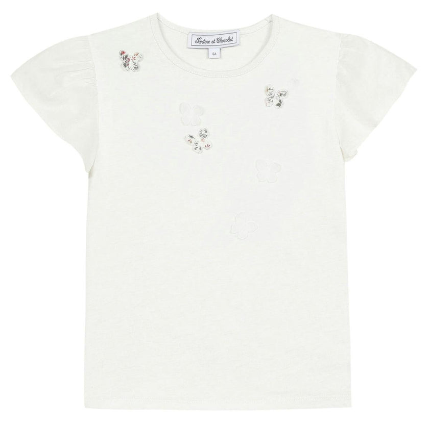 Embroidered Butterfly T-shirt