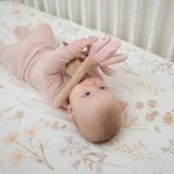 Violet Wildflower Soft Plush Baby Rattle