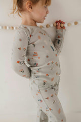 Lettuce Hem Tee Misty Rose Stripe