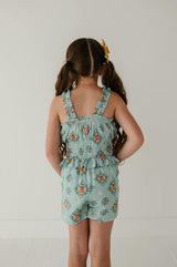 Ruffle Strap Shorts Romper