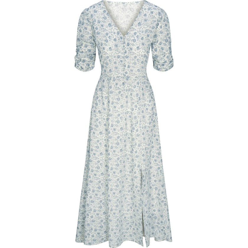 Elaine Dress in Floral Blues