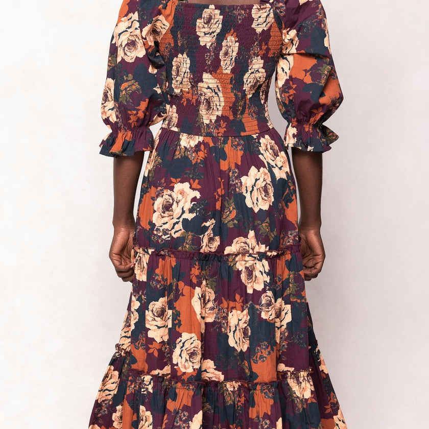 Madeline Dress in Equinox Rose