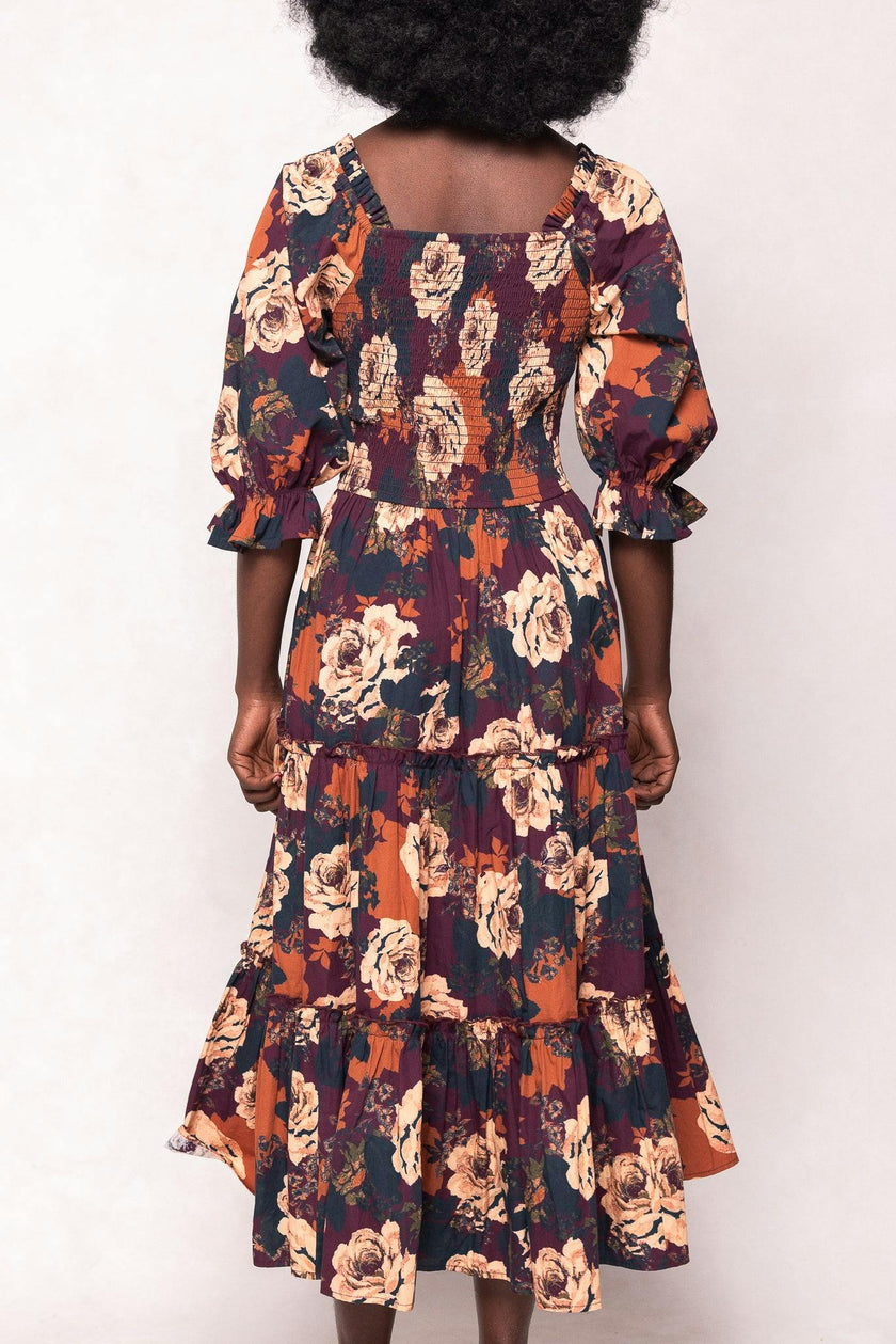Madeline Dress in Equinox Rose