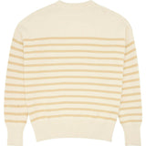 Women's Knit Sweater Cream And Tan Stripe
