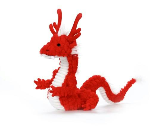 Red Isaac the Dragon Stuffed Animal 38cm