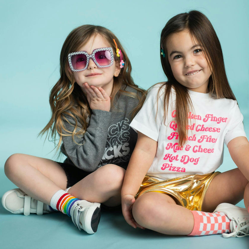 Kids Menu Crew Neck Tee, Prints
