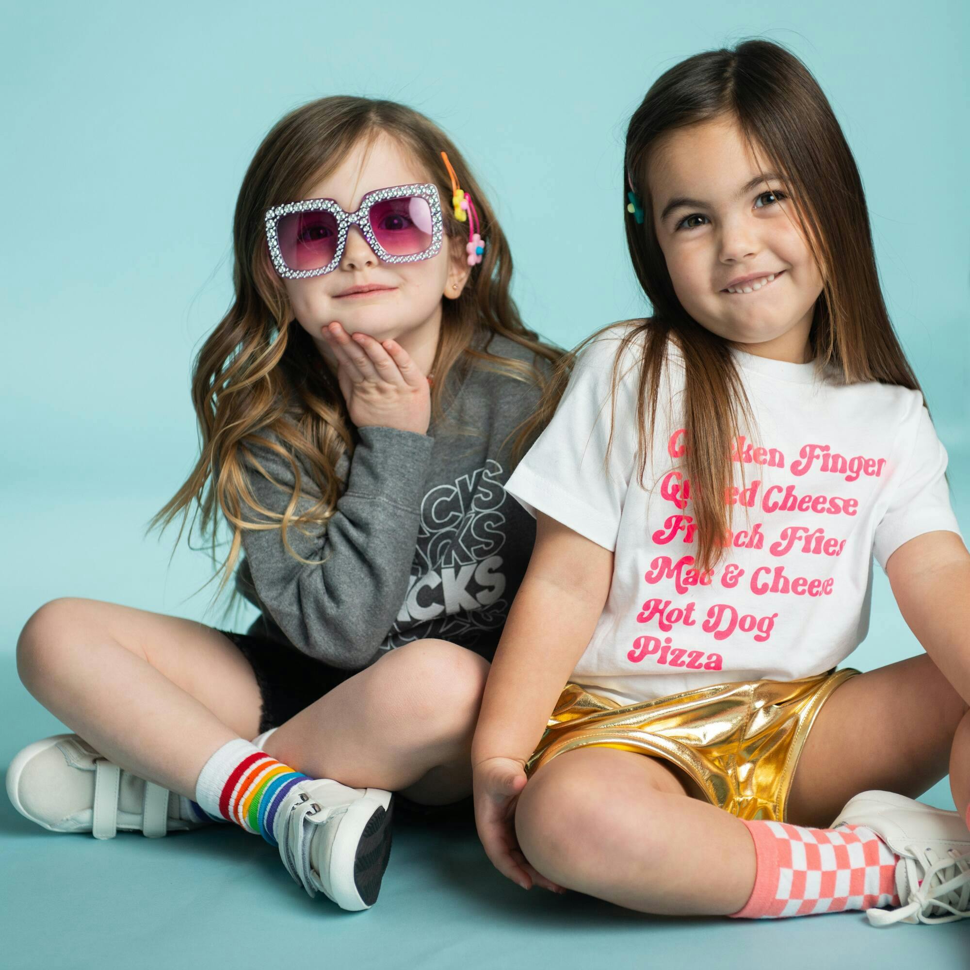 Kids Menu Crew Neck Tee, Prints