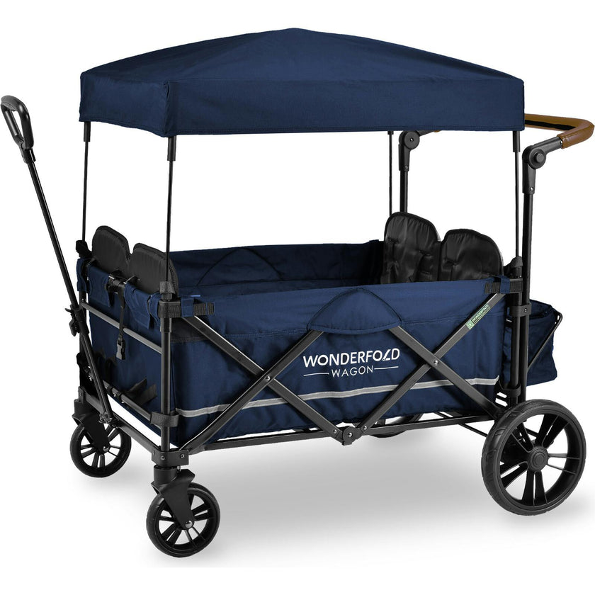 Pull & Push Quad Stroller Wagon 4 Seater