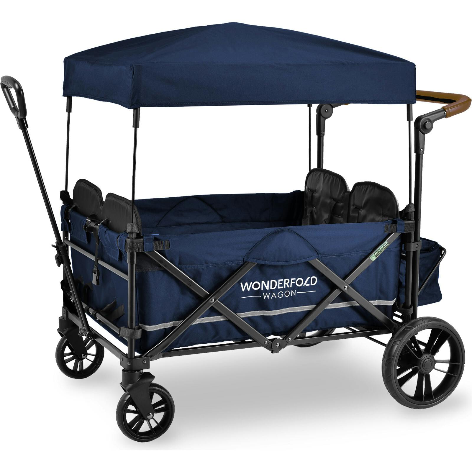 Pull & Push Quad Stroller Wagon 4 Seater