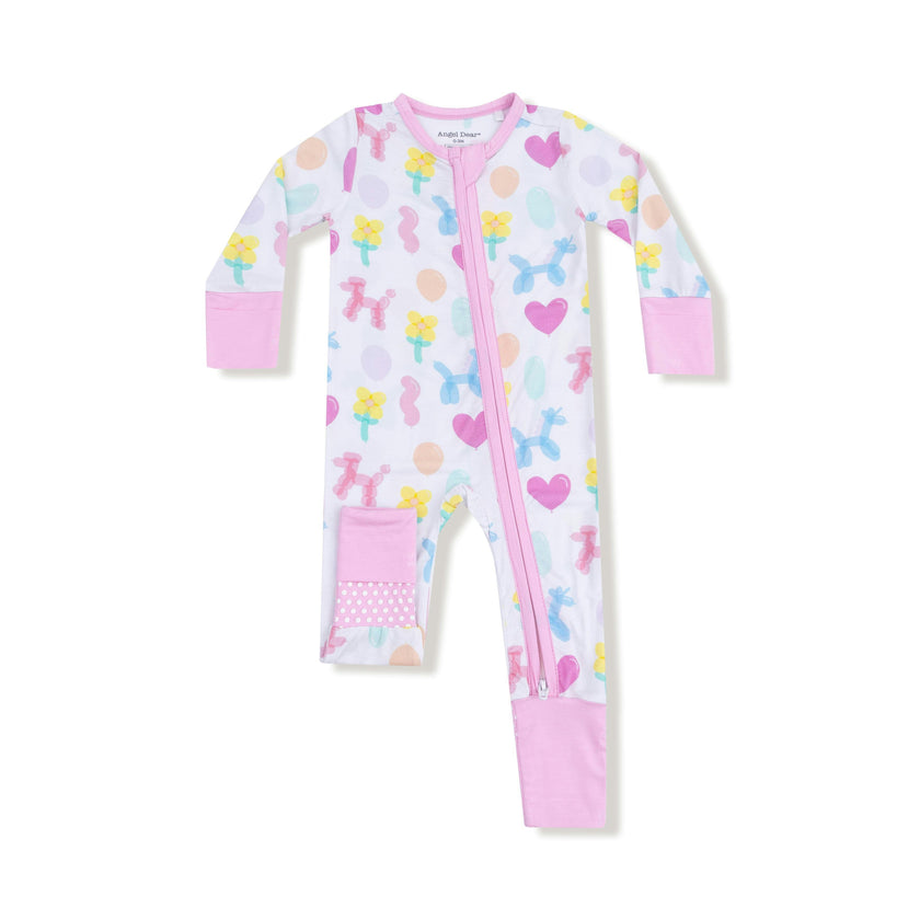 Balloon Animals - Pink - Convertible Romper