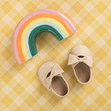 Baby Bow Ballet Flat | Cream Leather