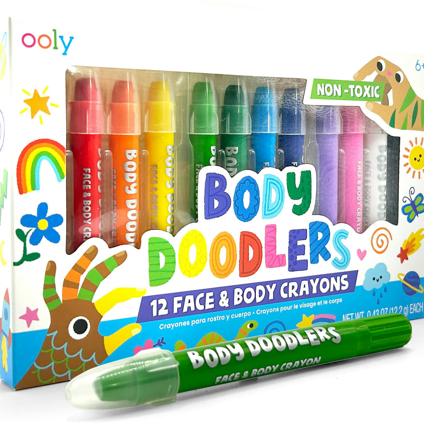 Body Doodlers - Face & Body Crayons - Set of 12