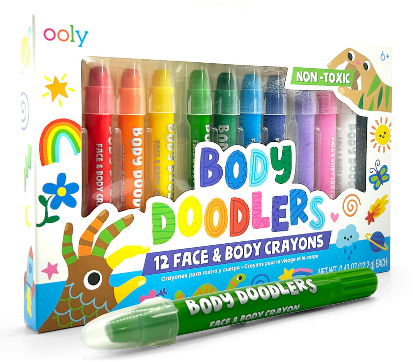 Body Doodlers - Face & Body Crayons - Set of 12