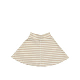 Horizontal Striped A-Line Short Skirt