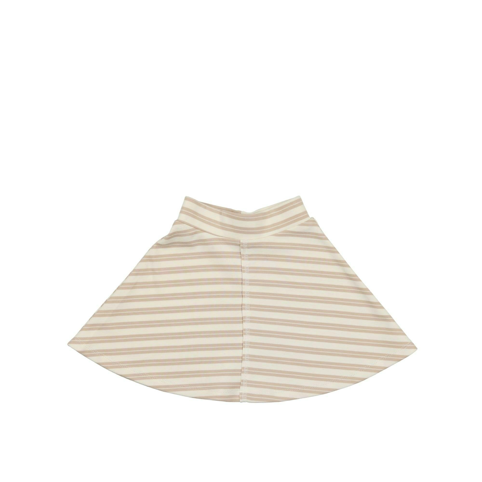 Horizontal Striped A-Line Short Skirt