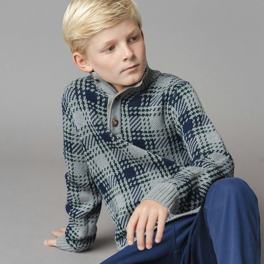 Organic Mock Neck Sweater
