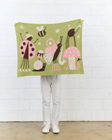 Bug Band Knit Mini Blanket