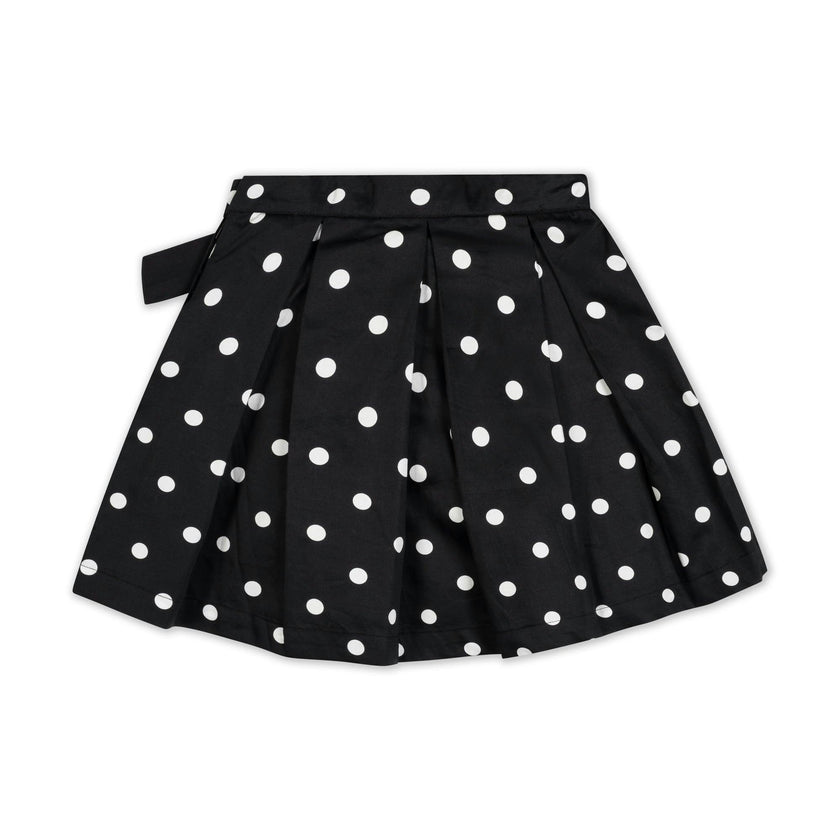 Organic Pleated Party Skirt with Bow