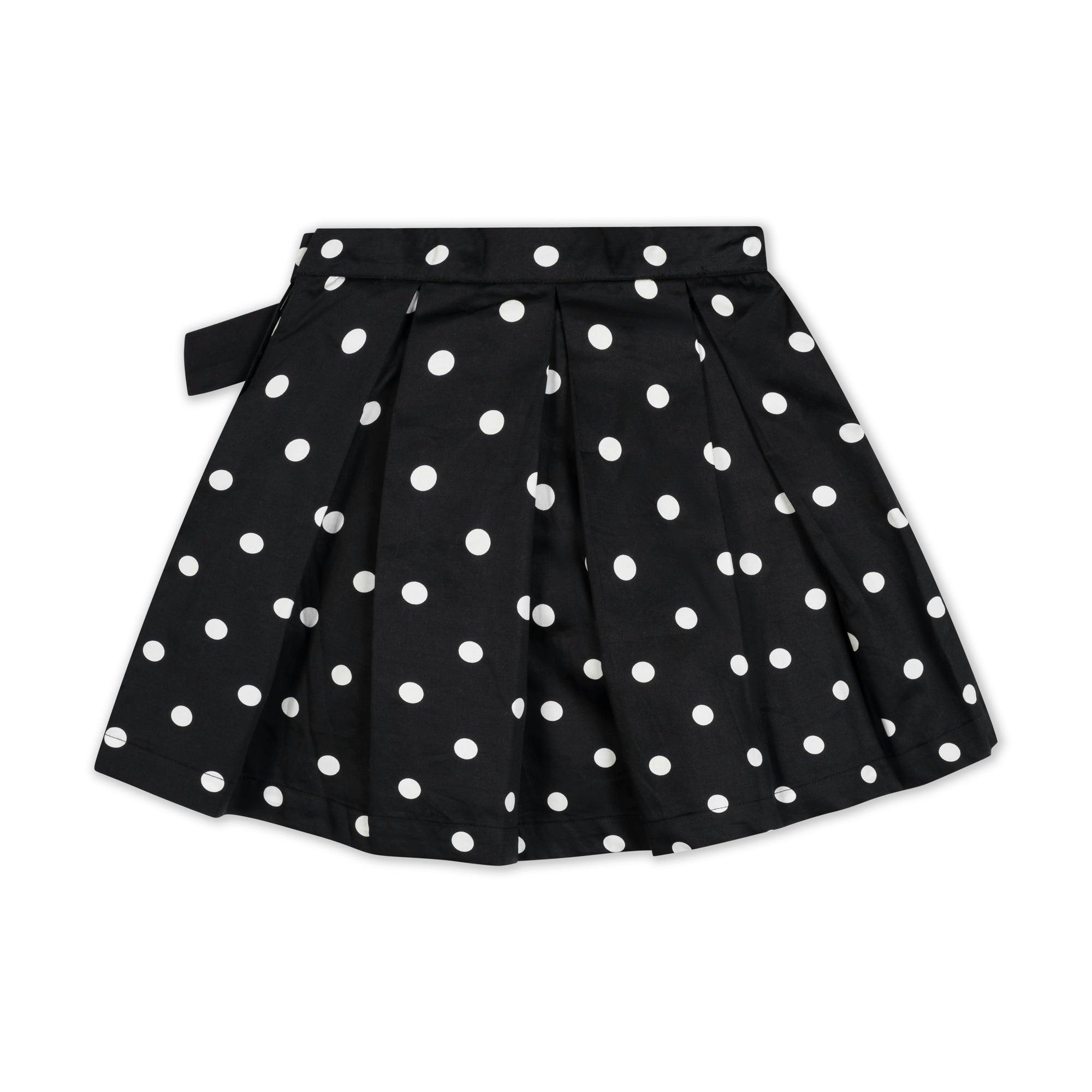 Organic Pleated Party Skirt with Bow