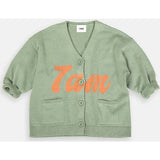 Baby My Boxy Cotton V-Neck Cardigan