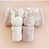 Organic Cotton Bear Lovey, Blush
