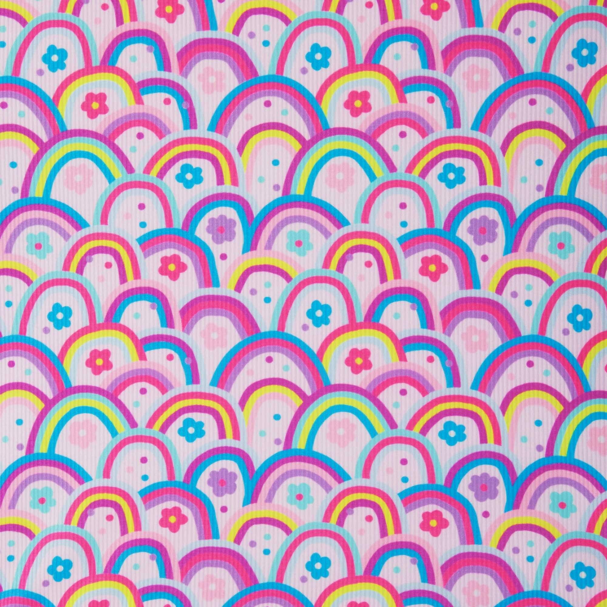 Rainbow Print Long Sleeve Rashguard Set