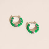 Color Chunky Rounded Huggie Hoop Earrings