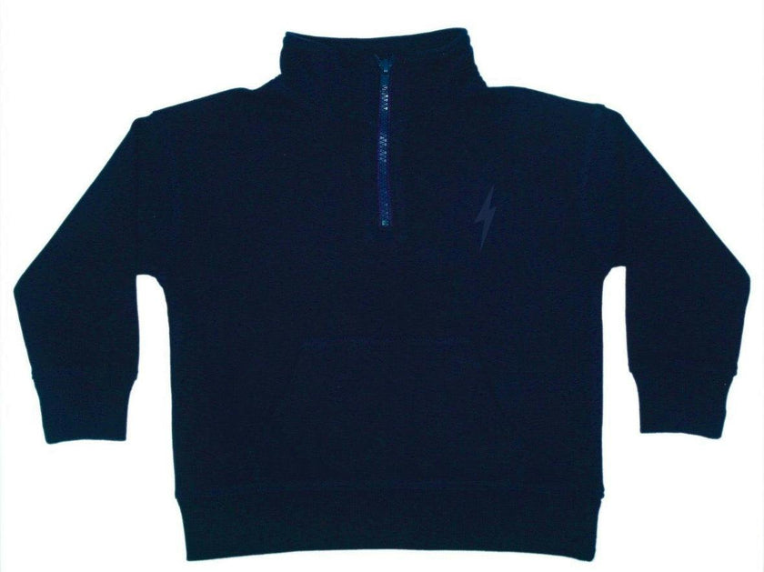 Kids Quarter Zip Sweatshirt - Navy