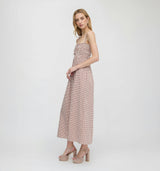 The Larissa Nap Dress - Cognac Gingham