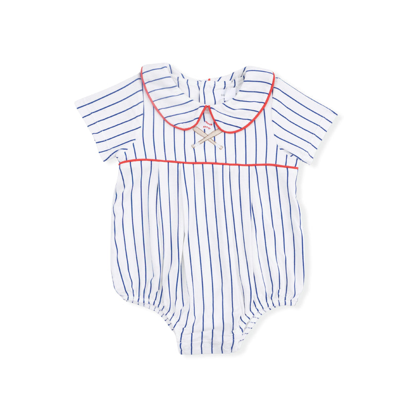 Baseball Stripe - Classic Box Pleat Bubble